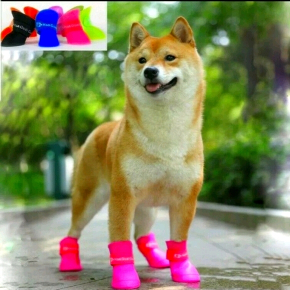 Ha Guai Guai Other - NWT Ha Guai Guai hot pink water/snow proof dog boo